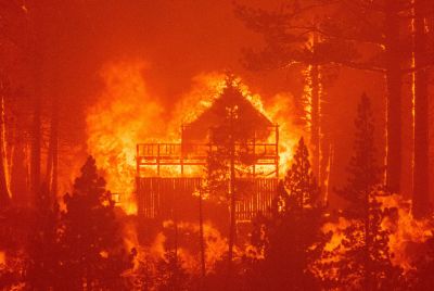 California fire - caldor fire -- Echo summit