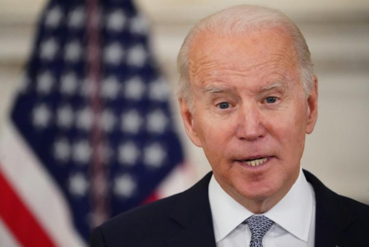 US President Joe Biden speaks on January 7, 2022, after the release of the December jobs report, which was weaker than analysts expected even as the unemployment rate fell