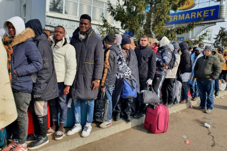Non-European foreigners have complained of being turned back by Ukraine's border guards