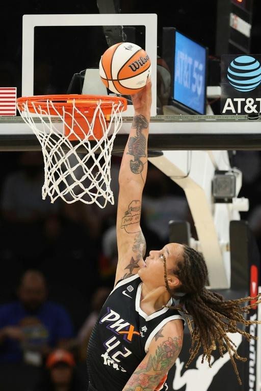 The detention of Brittney Griner (pictured October 2021) has been met with what appears to be a strategic silence
