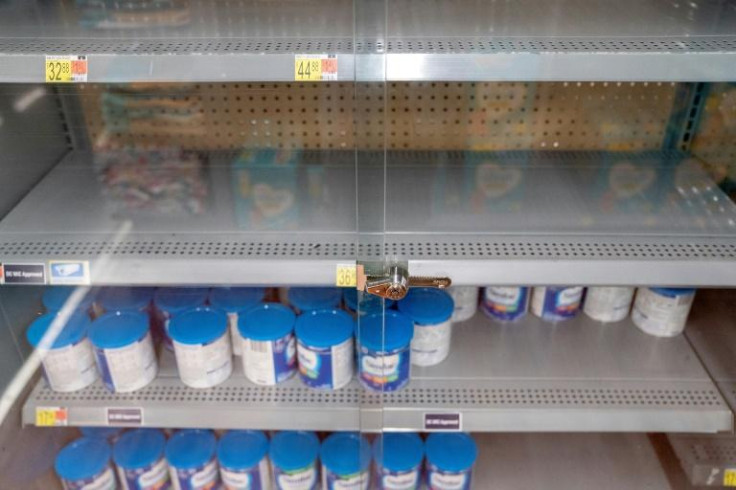 The United States is in the grip of a severe shortage of baby formula -- with a mass product recall aggravating pandemic supply chain woes -- sending families on sometimes desperate hunts for the vital supplies