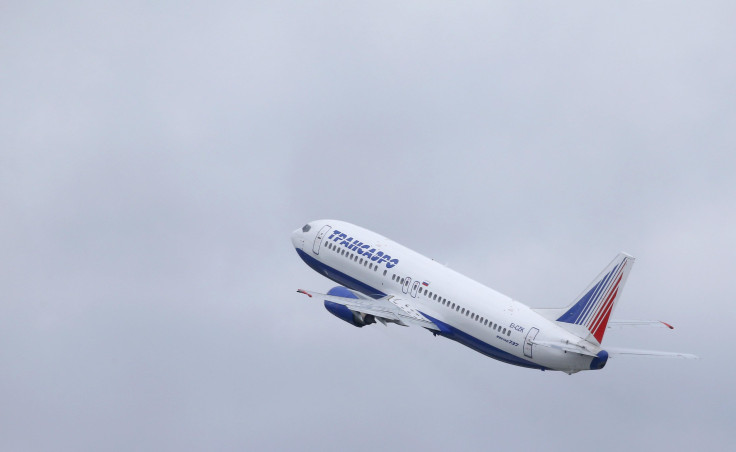 A Russian aircraft takes off from Moscow's main airport.