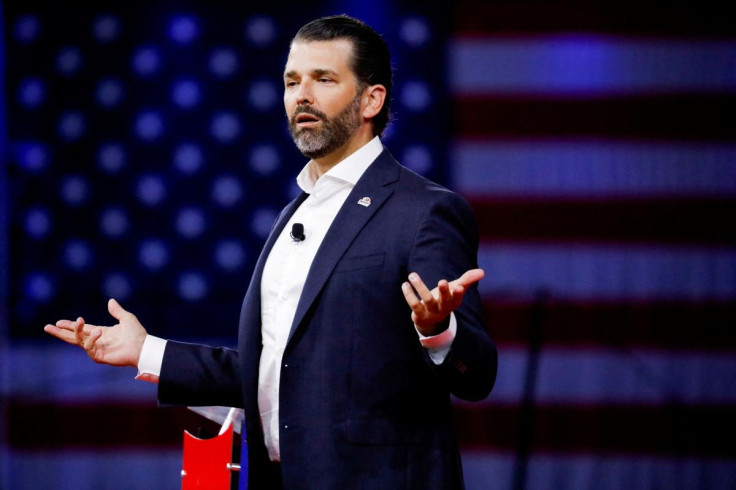 Donald Trump Jr. gives a speech